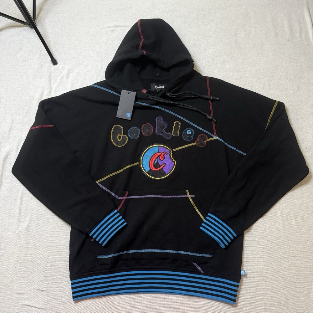 Cookies SF Pull Over Hoodie Center Embroidered Logo Size Medium